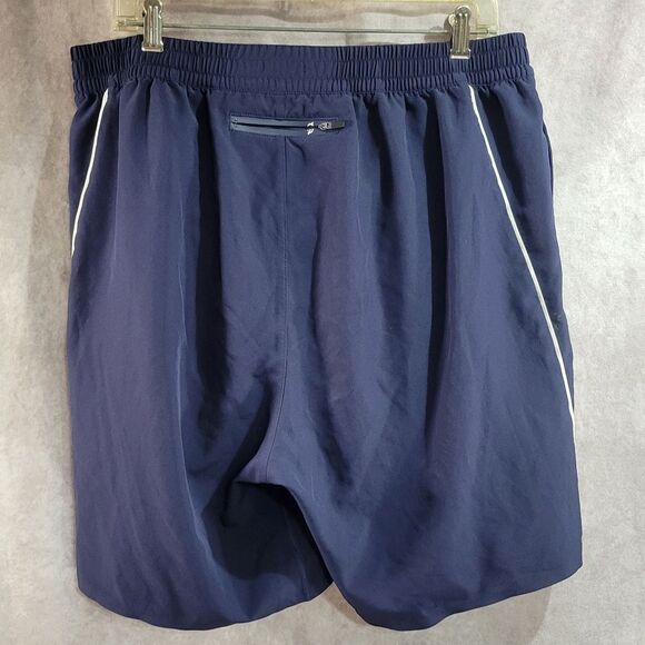 Peloton Blue Athletic Shorts with White Trim Sixw XL - Picture 4 of 10